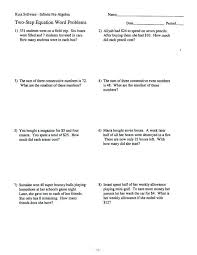 Click a lesson to start practicing problems, print worksheets, or watch a video! Linear Equations Word Problems Worksheet Grade 7 Tessshebaylo