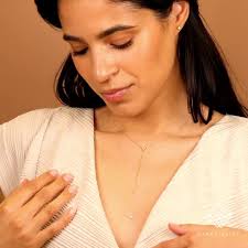 Diamond Cluster Lariat Necklace, Dainty Diamond Y Necklace, Dangling  Diamond Bezel, 14K White, Yellow, Rose, Necklace For Bride, Victoria