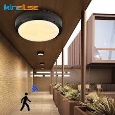 If you're looking to light up a small area like the front porch, you may only need a motion sensor with a range. 18w Radar Motion Sensor Waterproof Outdoor Ceiling Light Bathroom Kitchen Lights Lamp Flush Led Balcony Porch Lighting Fixtures Ceiling Lights Aliexpress