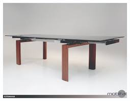 The following images show you a number of different designs that you can find in antique dining tables with pull out leaves. Tottenham Extending Dining Table Smoke Glass With Walnut Veneer Legs Metro Element