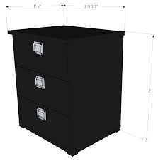 The free plans include general instructions, a cut list, a materials list, diagrams, photos, and tips. Simple Contemporary Black Nightstand Plans