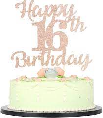 It seem like just yesterday you were 15. Amazon Com Lveud 16th Birthday Cake Topper For Happy Birthday 16 Rose Gold 16th Cake Topper Happy Birthday Cake Topper Cake Ornament 16th Toys Games