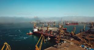Sea Port From A Bird S Eye View Odessa Ukraine Sea Port Graphic Design Ideas Art Birds Eye View