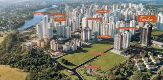 Sobrado com 4 dormitórios, sendo 2 suítes com sacadas, vista para a gleba palhano, escritó. Vanguard Freedom Palhano