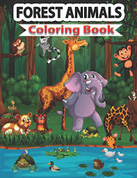 We have compiled for you a large collection of images with different animals. Amazon Com Forest Animals Coloring Book Cozy Forest Animals Coloring Pages For Kids Adults 9798667127482 Stocker Creative Books