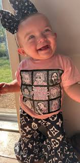 Happy Friday☀️❤️ Mallory's all excited she heard a bow babe IS TURNING  3🥳💕 Gearing up for the big day tomorrow in our pink piggies🤩 Mention  💕Mallory💕 to save and grab you some❤️ |