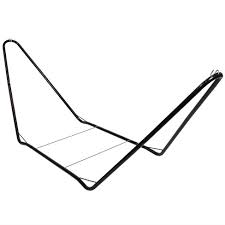 Why get a folding hammock stand? Sunnydaze Portable Heavy Duty Steel Hammock Stand Only For Camping And Spreader Bar Styles 300 Lb Capacity 10 Stand Black Target