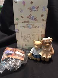Cherished Teddies BROTHER and SISTER with Teddy Bernard and Bernice Figurine