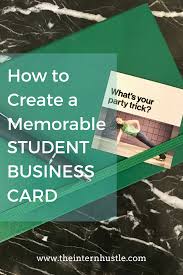 Business cards for students creative images. How To Create A Memorable Student Business Card The Intern Hustle