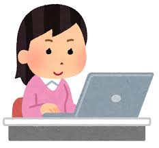 私服で働く人のイラスト（女性） | かわいいフリー素材集 いらすとや