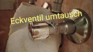 Wir Wechseln Das Eckventil Youtube