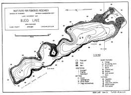 Dnr Lake Maps In Mi Of Bud Lake Houghton Lake Walleye