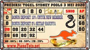 Prediksi Togel Sydney Pools 3 Mei 2020 Sydney Mei Shio