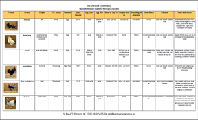 Use my best egg laying chickens chart to get started with the right birds for you. The Livestock Conservancy