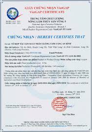 Hướng dẫn thủ tục để xin chứng nhận VietGAP cho sản phẩm mới nhất