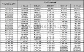 Minimal plafon dimulai dari rp50 juta hingga 500 juta per debitur. Tabel Pinjaman Kur Bank Bri 2021 Pinjaman Online