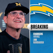 Chargers to hire Jim Harbaugh as new head coach. (via @RapSheet,  @TomPelissero, @MikeGarafolo) 📸: Eric Gay/AP