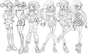 Computer games winx coloring easy to open online and you can always restart the game if ready results showed unsatisfactory. Winx Club With Groups Of Cool Coloring Pages Cool Coloring Pages Christmas Coloring Pages Super Coloring Pages