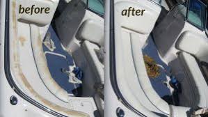 If you've never done a boat upholstery project or any type of upholstery project, you may want to shadow a specialist and help out on a few projects before. Restore Protect Marine Vinyl Boat Upholstery