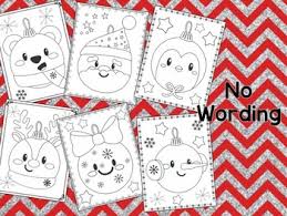 Printable cute reindeer coloring page. Kawaii Christmas Ornaments Coloring Pages Editable The Crayon Crowd