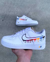 Drip Custom Air Force 1 Drip 1 Air In 2020 Nike Air Shoes White Nike Shoes Custom Shoes Diy
