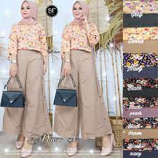 Maybe you would like to learn more about one of these? Dinar Office One Set Katun Motif Setelan Kulot Simple Modis Lengan Bisa 7 8 By Sun Future Shopee Indonesia