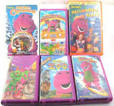 Lot of 9 barney's vhs in paper sleeves. 6 Vhs Barney The Dinosaur Friends Adventure Bus Zoo Christmas Beach Rare Vintage Barney The Dinosaurs Friends Adventures Barney