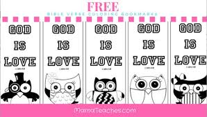 Print coloring pages online or download for free. Free Printable God Is Love Coloring Bookmarks For Kids Mama Teaches