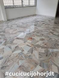 Lantai linoleum mudah dibersihkan sehingga tahan lama. Hasil Polish Broken Marble Old Cuci Cuci Johor Jdt Facebook
