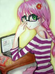 Is that otaku is (fandom) one with an obsessive interest in something, particularly anime or manga while nerd is nerd (a person, often very studious. Otaku Nerd Girl By Elleinead On Deviantart