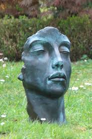 Weitere ideen zu skulpturen garten, garten, skulpturen. Skulptur Gesicht Frau Aus Steinguss 50 Cm Angels Garden Dekoshop