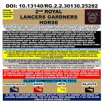 2nd royal lancers gardners horse | PDF