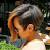 Black Woman Ear Length Short Bob
