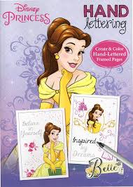 Disney princesses occasionally prank each other. Amazon Com Disney Princess Belle Hand Lettering Coloring Activity Book Toys Games
