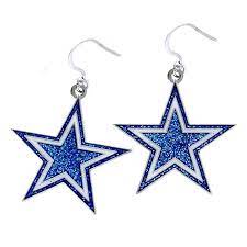 Glitter Star Dangler Earings Dallas Cowboys Pro Shop Dallas Cowboys Pro Shop Dallas Cowboys Jewelry Dallas Cowboys Accessories