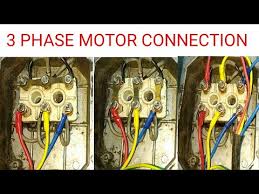 Refer to the name plate data for correct connection for delta ( ) wired motors l1 l2 l3 e. 3 Phase Motor Connection Youtube