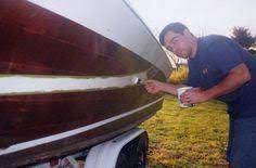 How To Paint A Fiberglass Boat Hull Stepbystep Howtobuildasailboat Boat Restoration Boat Projects Sailboat Restoration
