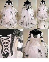 Black And White Wedding Dress Vestidos De Novia Ropa Cosplay Ropa Y Accesorios