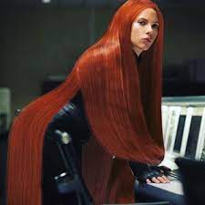 Black Widow S Gorgeous Long Red Hair Long Hair Styles Long Red Hair Red Hair