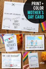 Check 20 free printable mothers day coloring pages. Adorable Print Color Mother S Day Card For Kids It S Always Autumn