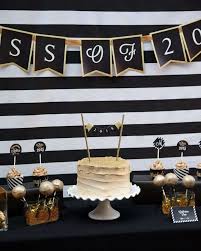 Black And Gold Graduation Party Graduation End Of School Party Ideas Photo 4 Of 13 Gold Graduation Party Gold Graduation Graduation Party Decor