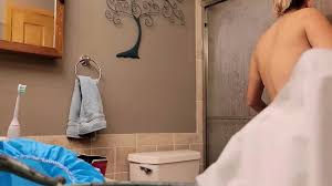 Mom finds hidden camera in her homes bathroom, decided to play masturbating  | AREA51.PORN