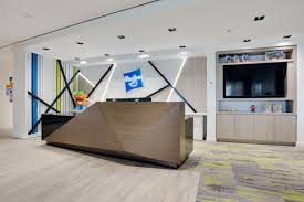 Hasbro Canada Offices Mississauga Office Snapshots Waiting Room Design Office Table Design Reception Desk Design