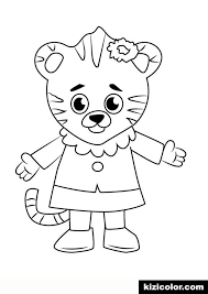 Daniel tiger coloring pages and a brief review about this film. Daniel Tiger Margaret Tiger Free Print And Color Online