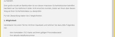 Near by banks in duesseldorf ; Sparda Bank Vorsicht E Mail