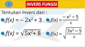 Fungsi invers atau yang juga dikenal sebagai fungsi kebalikan adalah sebuah fungsi yang berkebalikan dari fungsi lantas, apakah yang disebut sebagai fungsi invers? Invers Fungsi Bentuk Kuadrat Dan Akar Bagian 1 Youtube