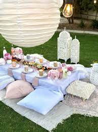 In typical moroccan homes, the most unique arabian decorations and accessories can be seen, which are made by highly skilled craftsmen. Moroccan Party Picnic On The Lawn To Have To Host