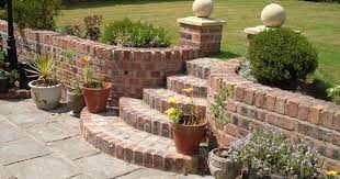 Outdoors Sloped Garden Garden Retaining Wall Patio Garden