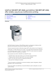 For hp products a product number. And Infoprint 1860 Mfp Manualzz