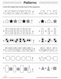 Geometric Patterns What Comes Next Worksheet Education Com Pattern Worksheet 2nd Grade Worksheets Math Patterns